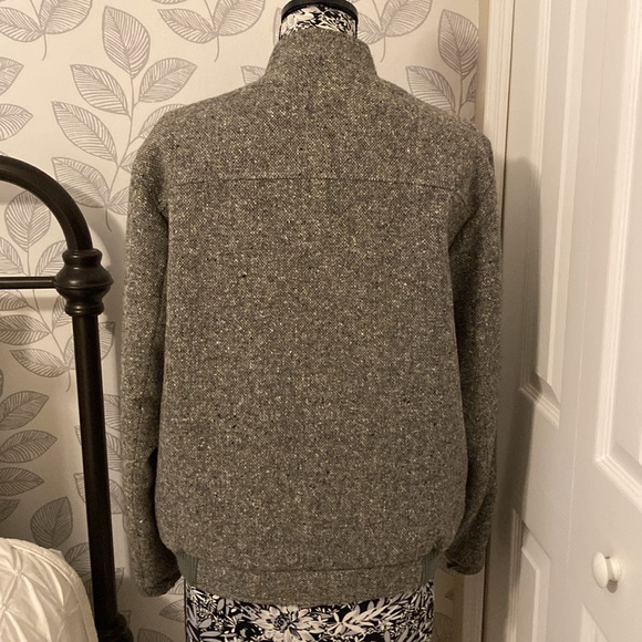 Vintage 1983 men’s Donegal handwoven wool tab collar zip front jacket - Picture 4 of 9